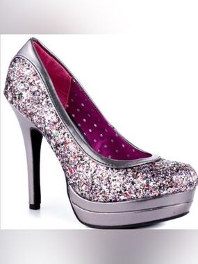 🍭 Mix & Match 2/$75 🍭 Y2K Vintage Baby Phat “Chance” Multi Glitter Pumps